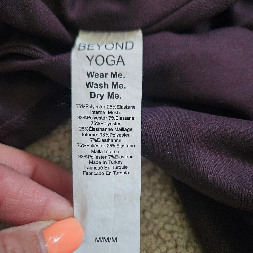 Beyond Yoga Powerbeyond Strive High Waist Midi Legging Purple Medium - Picture 5 of 8